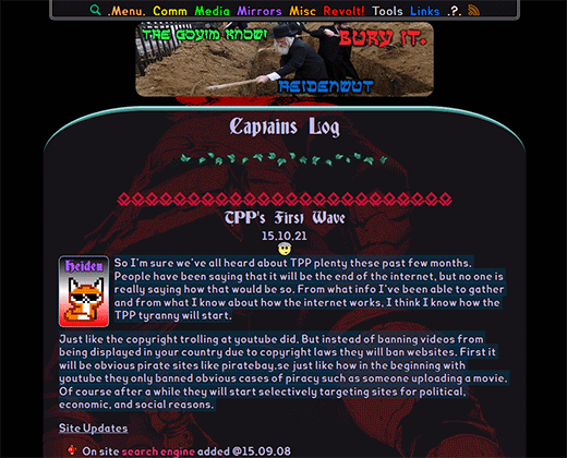 Political dark web tor