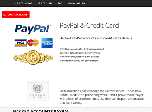 Financial Market dark web tor